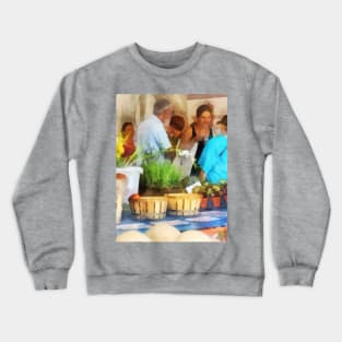 Farmers Markets - At the Farmer's Market Crewneck Sweatshirt